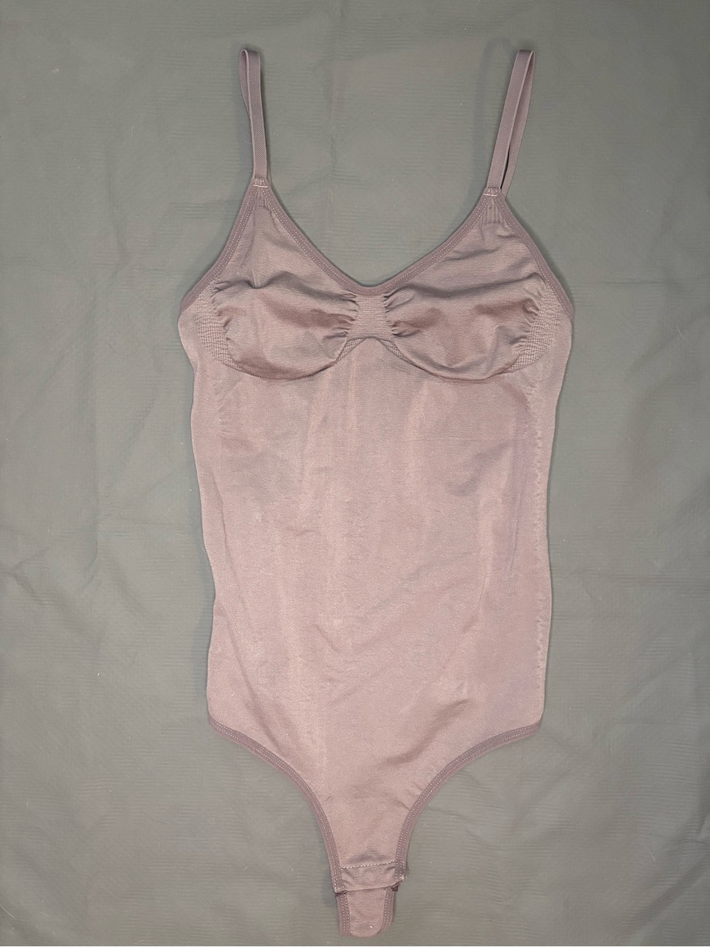 Mauve Slimming Cami & Thong Bodysuit - M